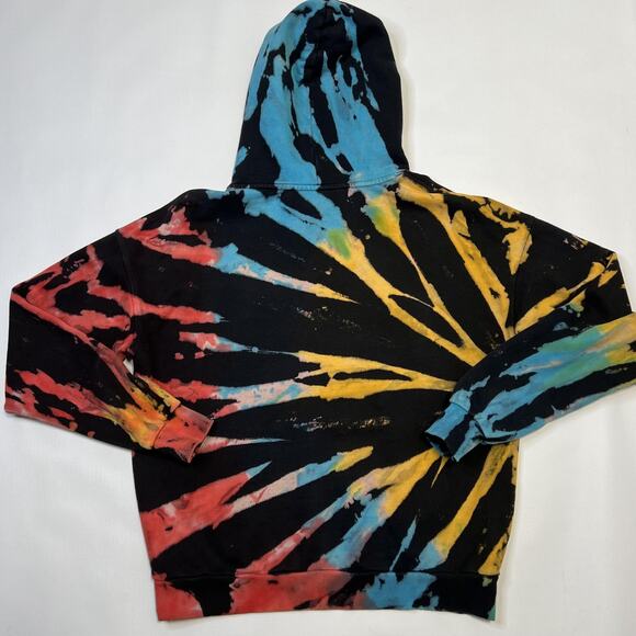 YoungLA Hoodie Mens Small Tie Dye Pullover Multicolor Streetwear Sweatshirt - Picture 4 of 8